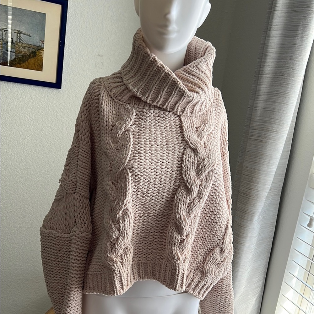 Chunky Knit Turtleneck Sweater